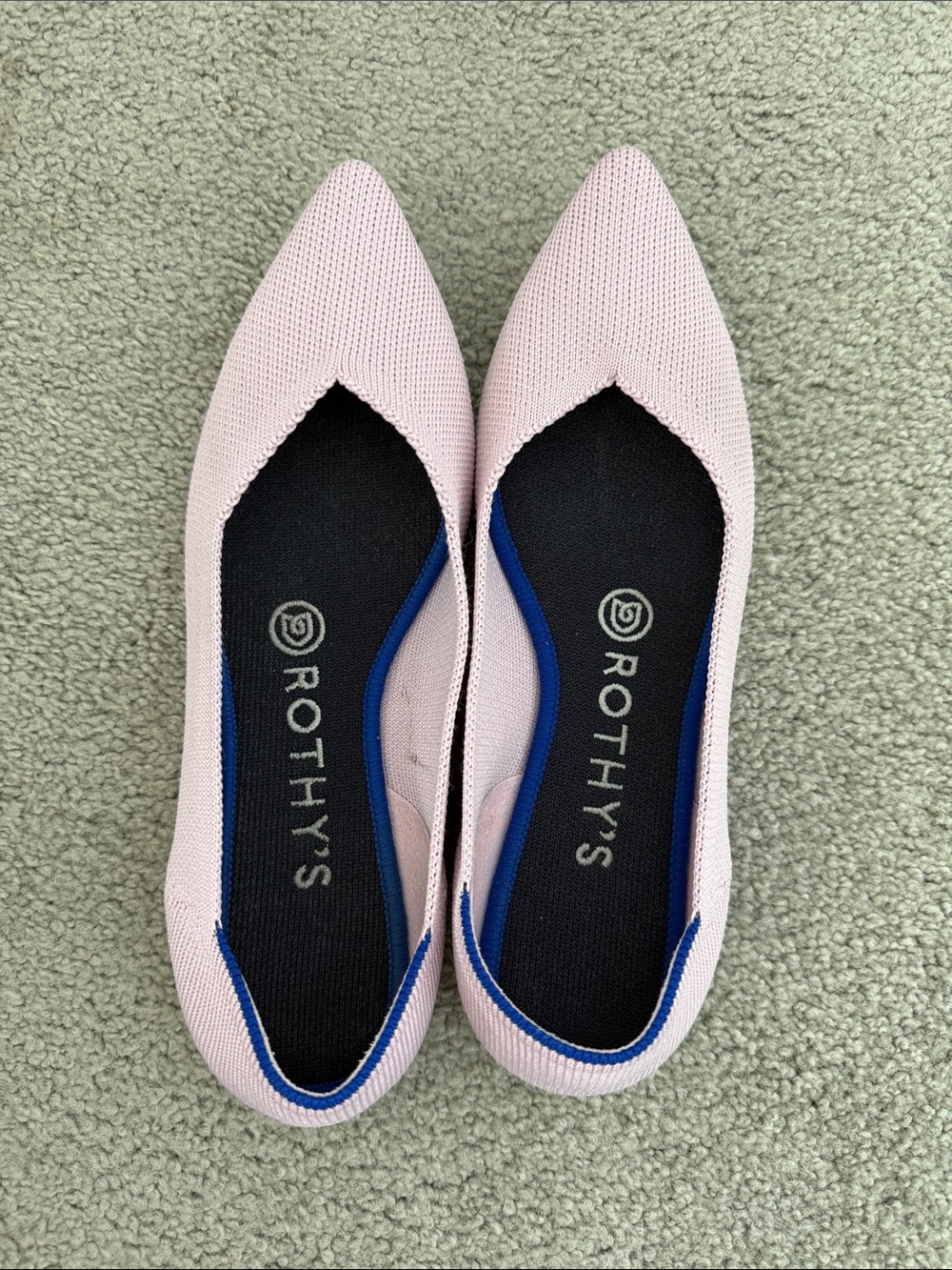 Rothy’s Pointed Flat - Light Pink Women’s Size 6.5